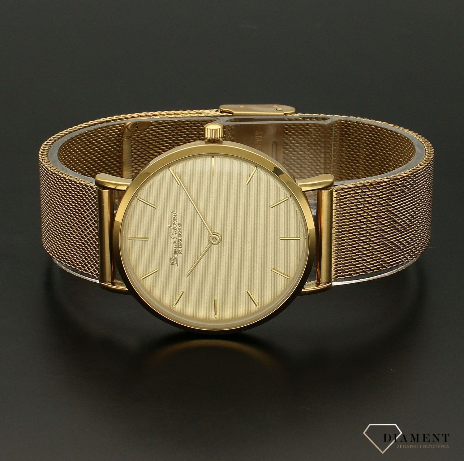 Zegarek damski na bransolecie biżuteryjnej Bruno Calvani BC90516 gold.jpg